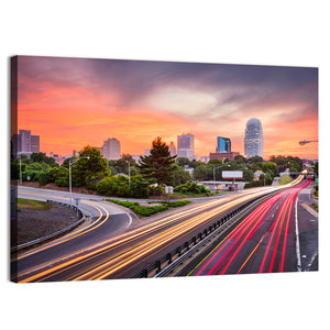 Winston Salem In North Carolina Skyline Wall Art