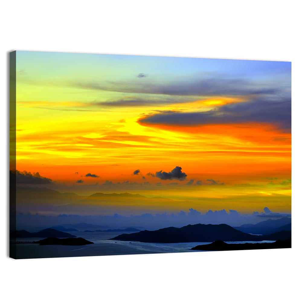 Tranquil Ocean Sunset Wall Art