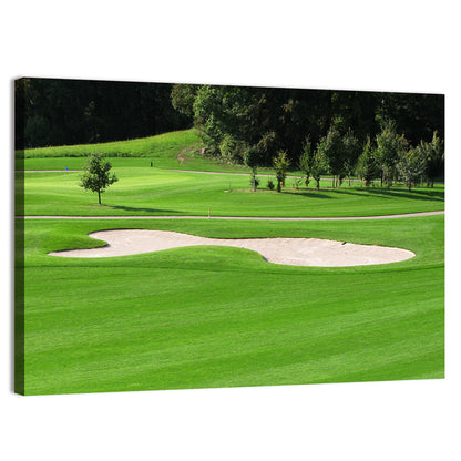 Golf Fairway with Sand Bunker Wall Art