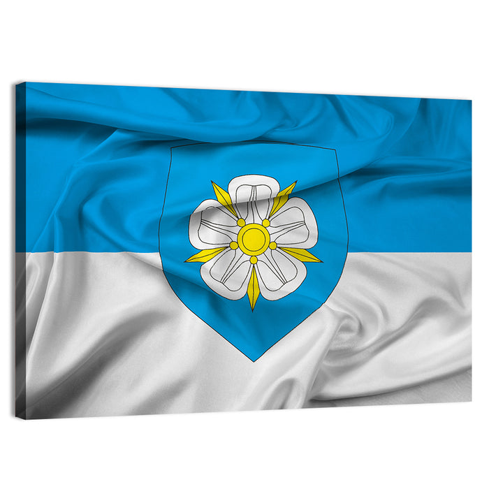 Viljandi Flag Wall Art as a canvas print