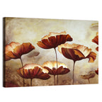 Layered Poppies Painting Wall Art