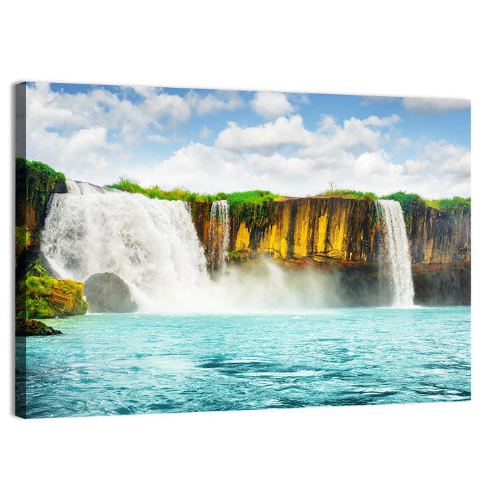 Dray Nur Waterfall Wall Art as a canvas print