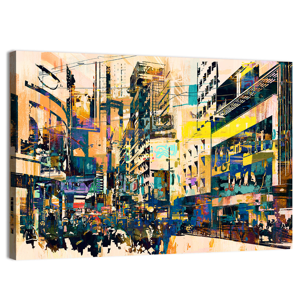 Urban Corridor Abstract Wall Art