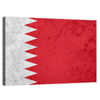 Bahrain Flag with Serrated Edge Wall Art
