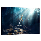 Enchanted Sword in the Stone Wall Art