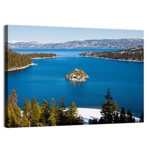 Emerald Bay In Winter Wall Art