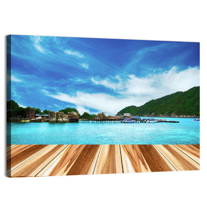 Nang Yuan Island Dock View Wall Art