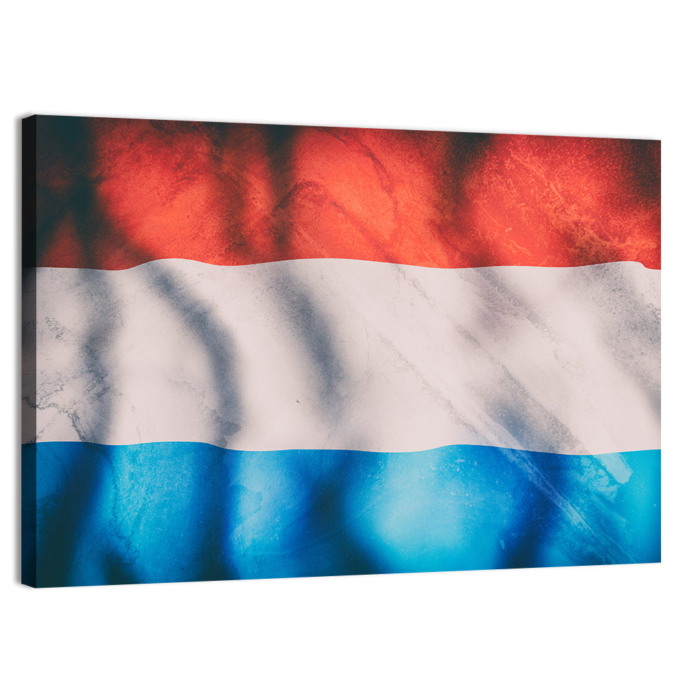 Luxembourg Flag Wall Art, canvas print, landscape