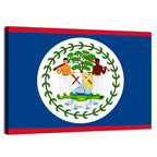 Belize National Flag Emblem Wall Art