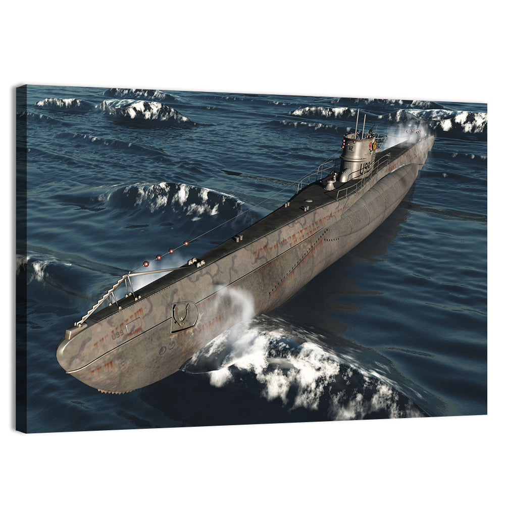 U-99 German Submarine at Sea Wall Art