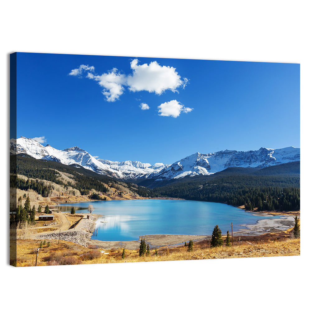 Colorado Rocky Mountain Lake Wall Art, canvas print, landscape