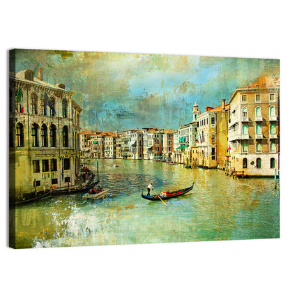 Venice Gondola on the Grand Canal Wall Art