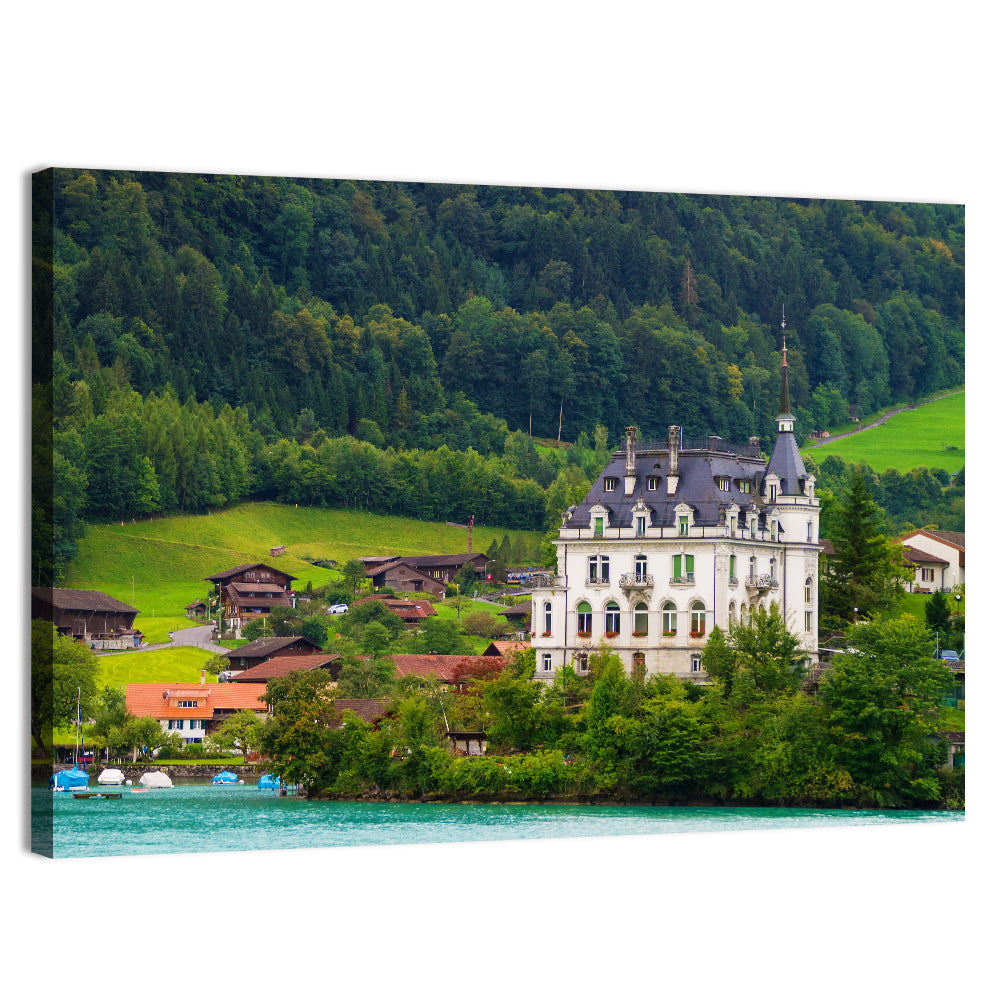 Mansion on Lake Brienz Wall Art