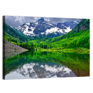 Maroon Bells In Colorado Wall Art