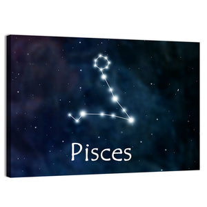 Pisces Horoscope Constellation Wall Art