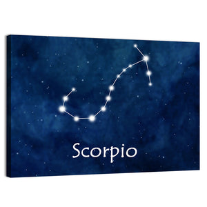 Scorpio Horoscope Constellation Wall Art