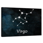 Virgo Constellation Diagram Wall Art