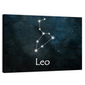 Leo Zodiac Constellation Wall Art