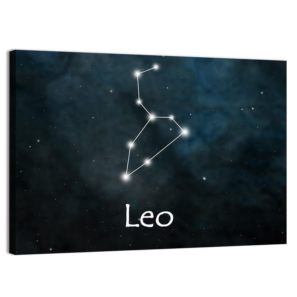 Leo Zodiac Constellation Wall Art