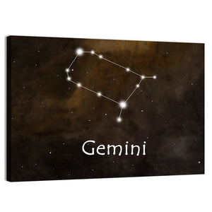 Gemini Horoscope Constellation Wall Art