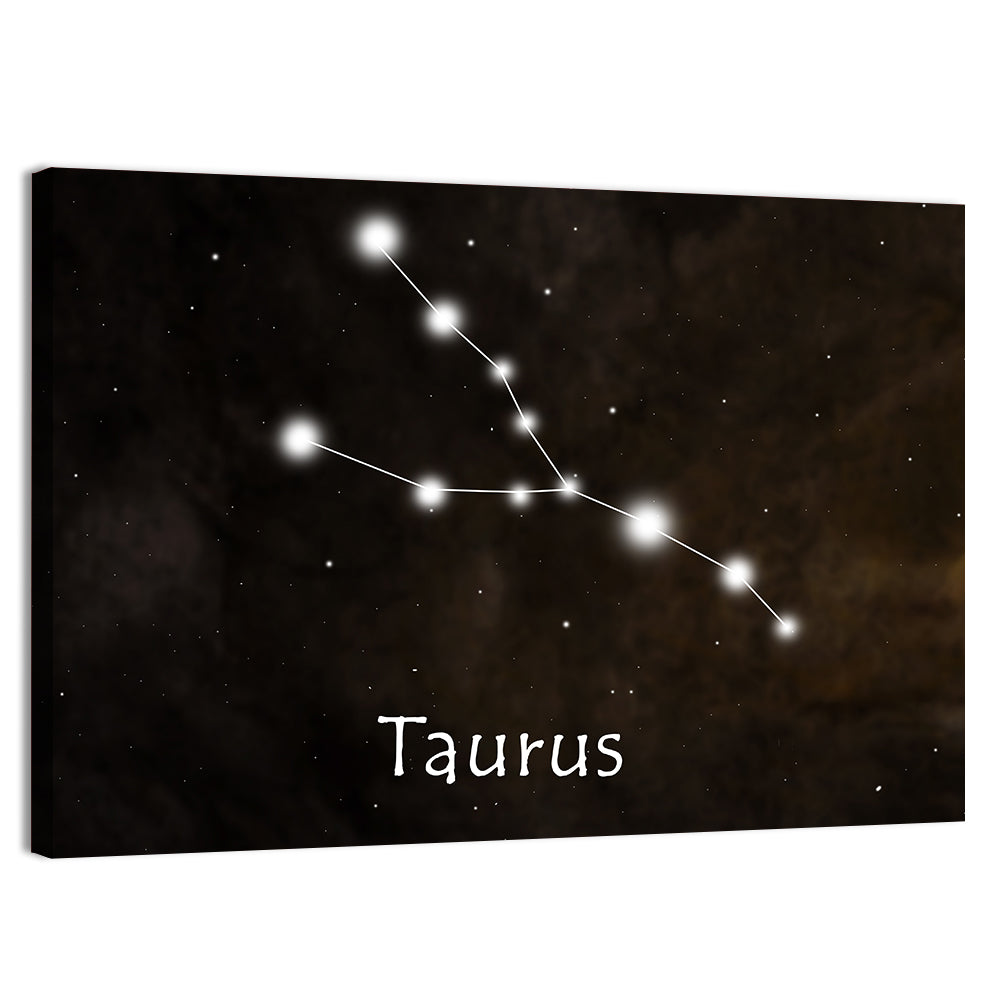 Taurus Constellation Chart Wall Art