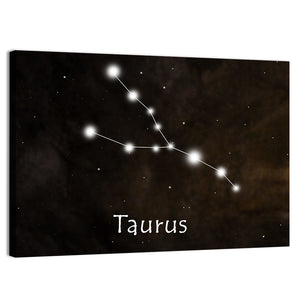 Taurus Horoscope Constellation Wall Art