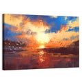 Golden Sunset Over Lake Wall Art