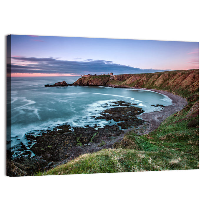 Dunnottar Castle on Stonehaven Cliffs Wall Art as a canvas print