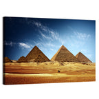 Giza Pyramids Valley View Wall Art