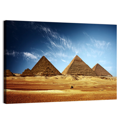 Giza Pyramids Valley View Wall Art