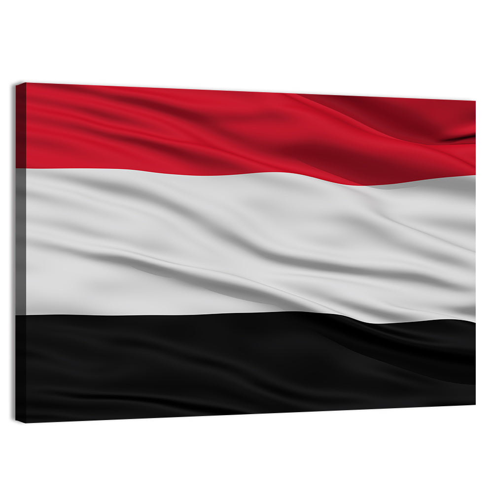 Flag of Yemen Wall Art, canvas print, landscape