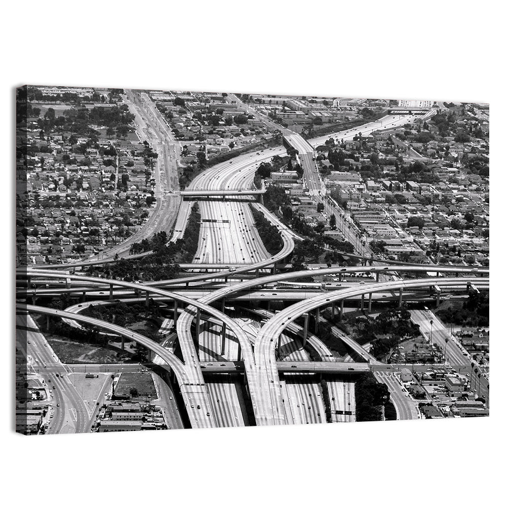 Monochrome La Airport Interchange Wall Art