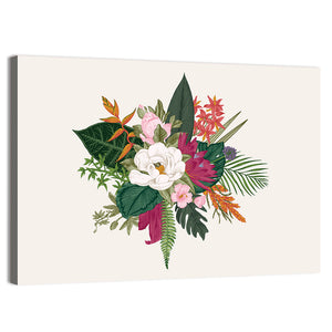 Bouquet Of Exotic Flowers Wall Art