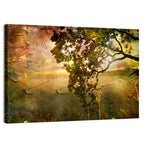 Autumn Golden Hour Landscape Wall Art