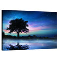 Lonely Tree Under Starry Sky Wall Art