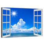 Seaside Window View Wall Art