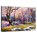 Autumn Lake with Pink Reflection Wall Art