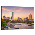 Boston Skyline at Sunset Wall Art