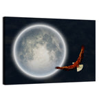 Bald Eagle Moonlight Flight Wall Art