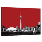 Toronto Skyline Silhouette Wall Art