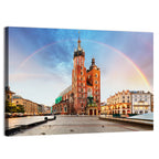 St. Mary's Basilica at Dusk, Krakow Wall Art