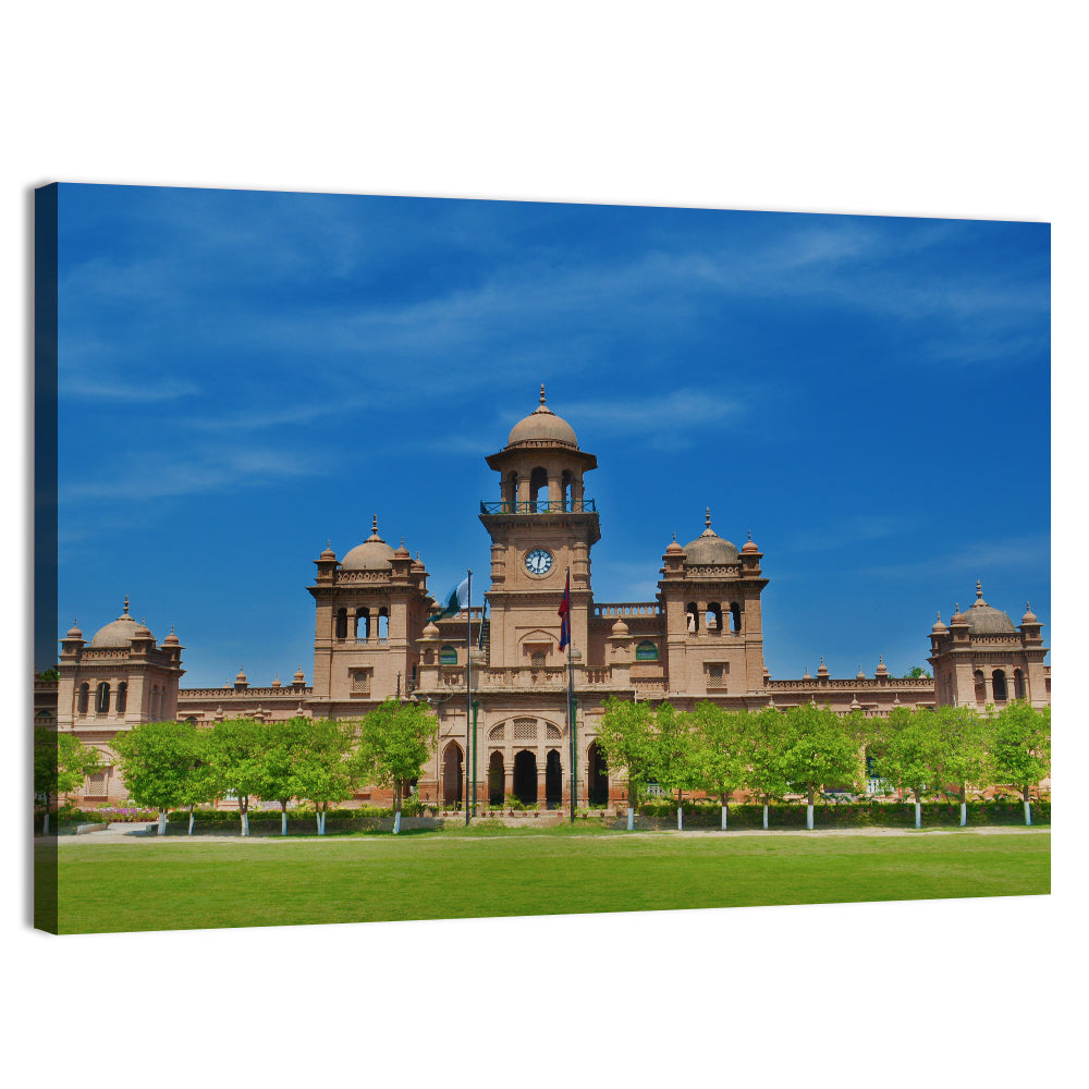 University of the Punjab Old Campus Wall Art, canvas print, landscape