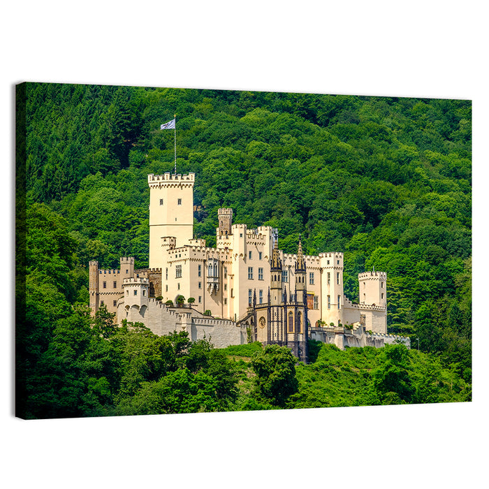 Stolzenfels Castle on the Rhine Wall Art as a canvas print