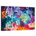 Vibrant Acrylic Swirls Wall Art