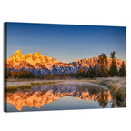 Grand Teton Sunrise Reflection Wall Art