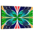 Stained Glass Fractal Floral Pattern Wall Art
