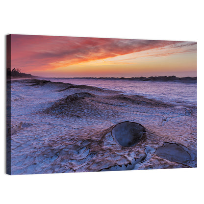 Lake Huron Twilight Shoreline Wall Art