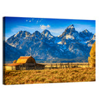 Moulton Barn Sunrise, Grand Tetons Wall Art