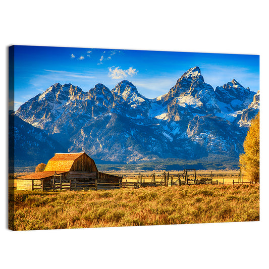 Moulton Barn At Sunrise Wall Art