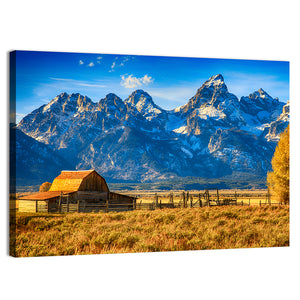 Moulton Barn At Sunrise Wall Art